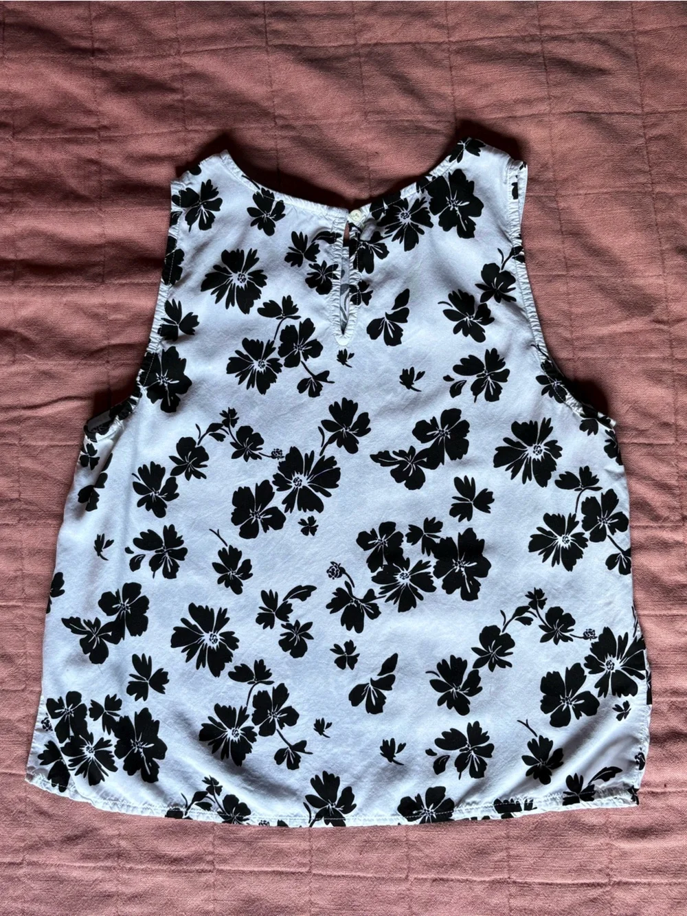 J. Crew Floral Camisole- Size Small- Black & White- Feminine Tank